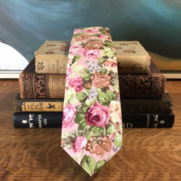 Grand Frank Other - NWT Dapper Days Retro Floral Skinny Necktie